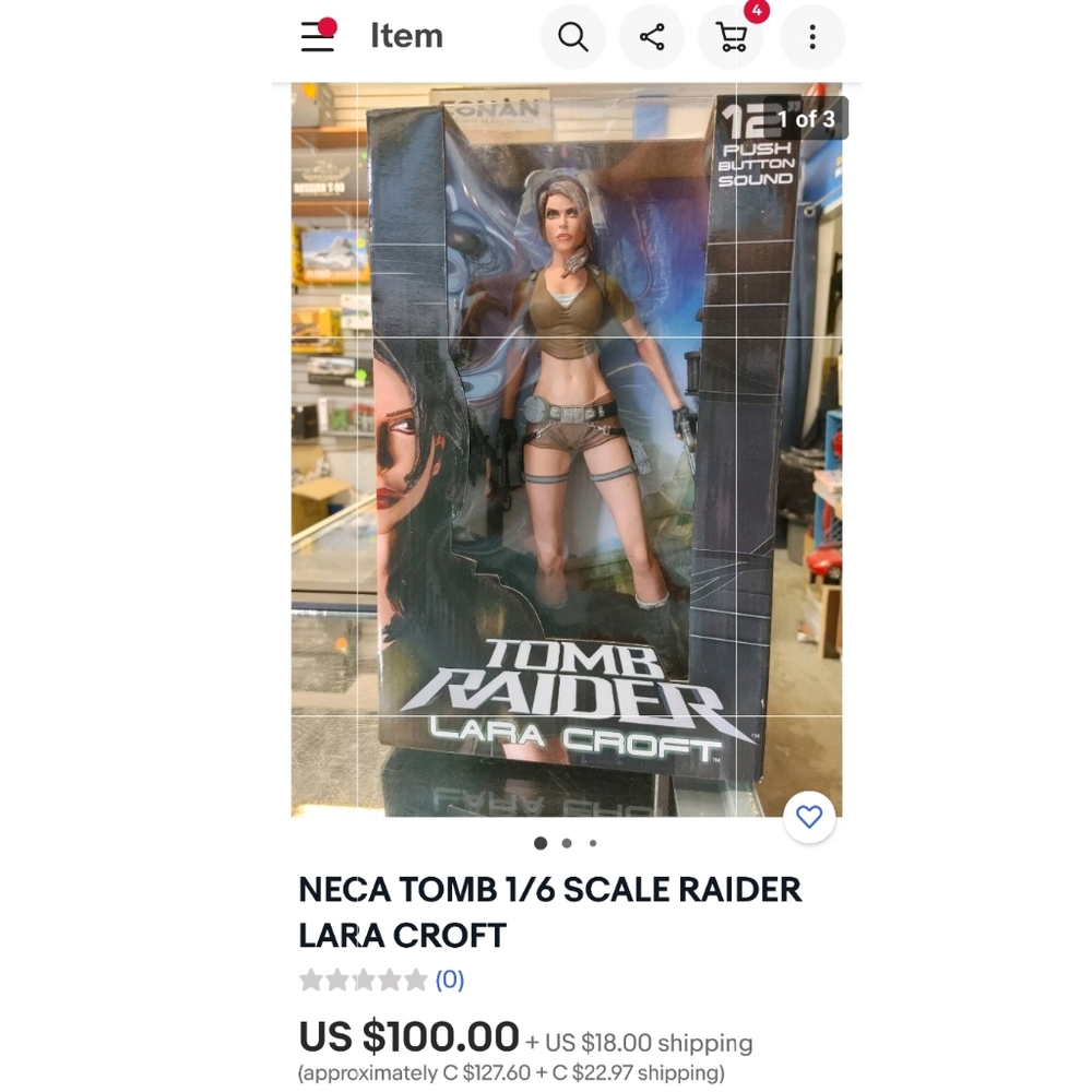 12 inch Lara Croft Tomb Raider Statue